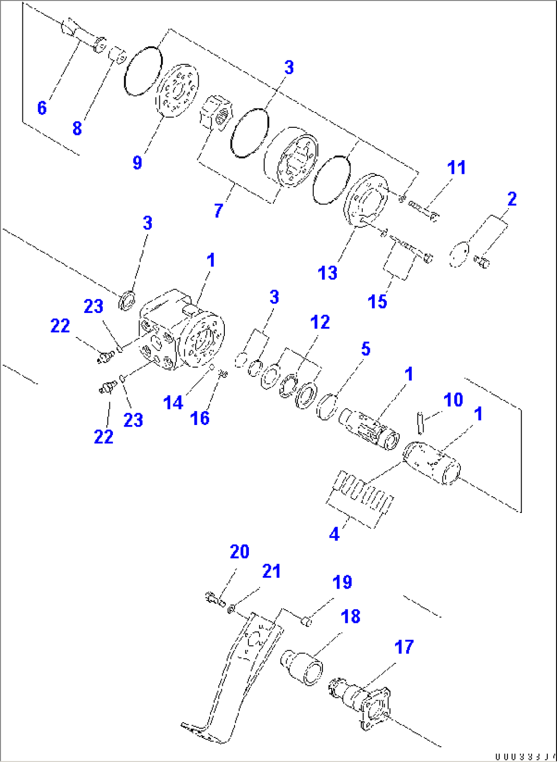 FLOOR SUB (STEERING COLUMN)(STEERING VALVE)(#1425-1600)