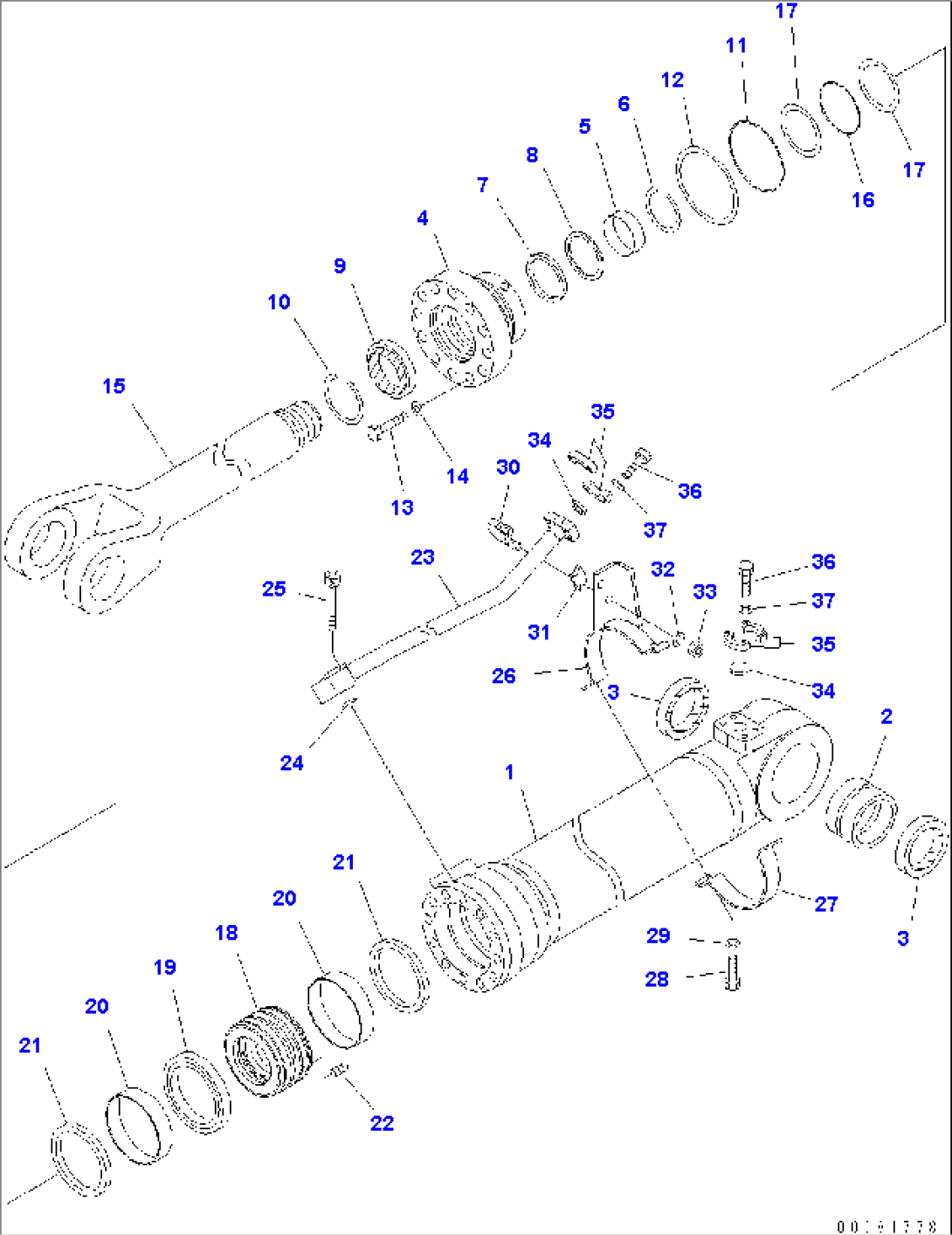 LIFT CYLINDER (INNER PARTS) LHS