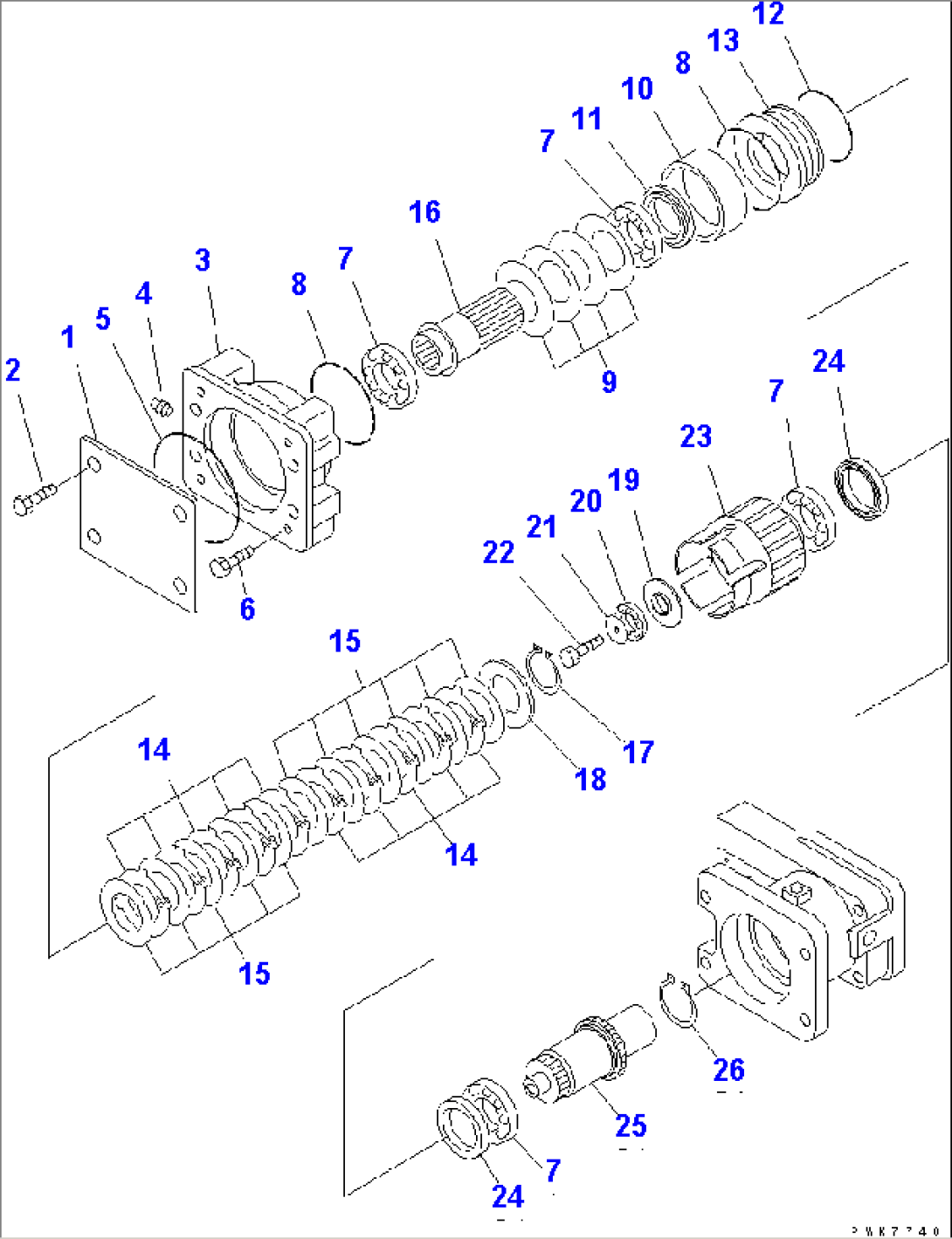 TRANSMISSION 20-30KPH AND 30KPH (INNER PARTS) (3/4)