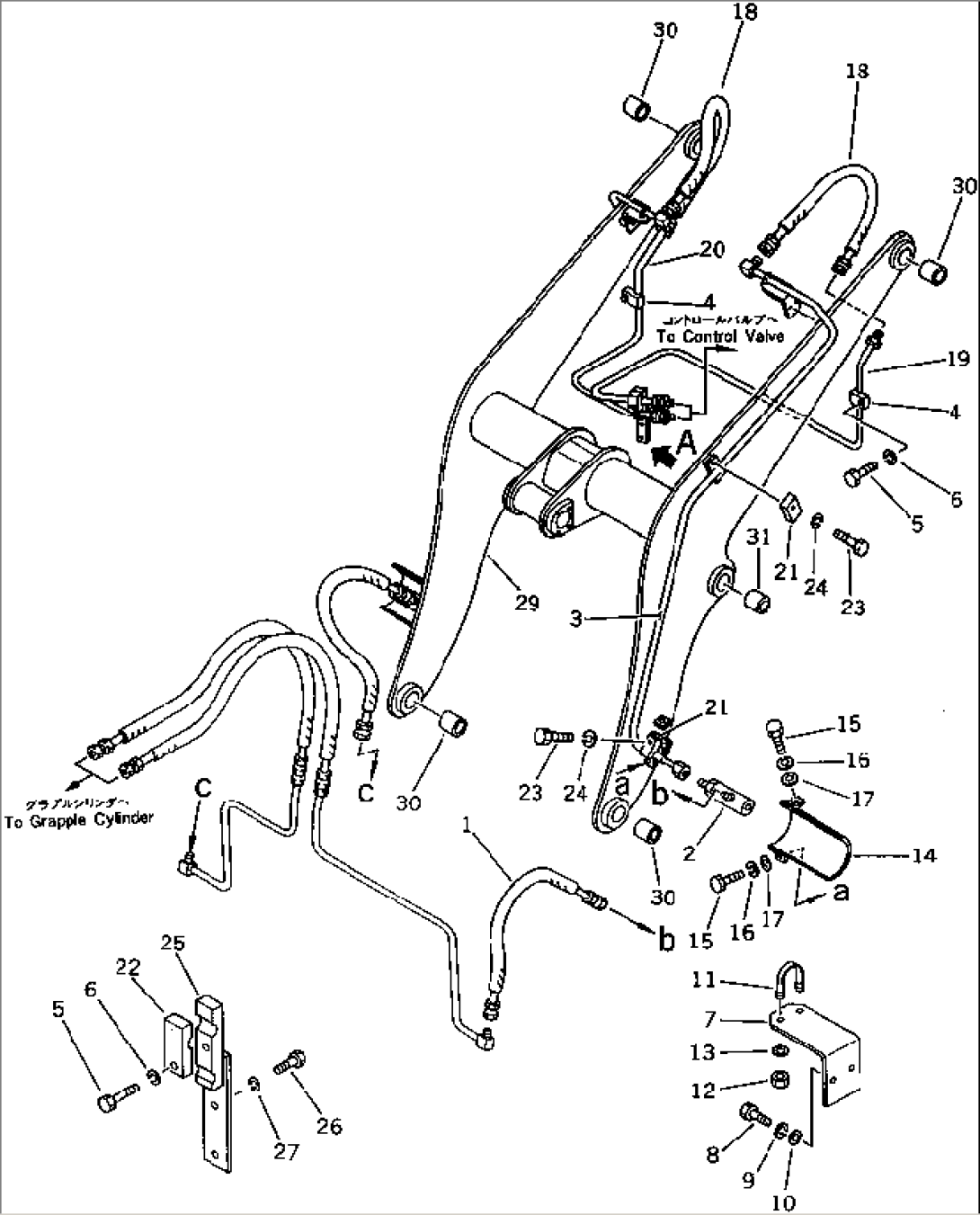 UTILITY GRAPPLE PIPING (1/2)