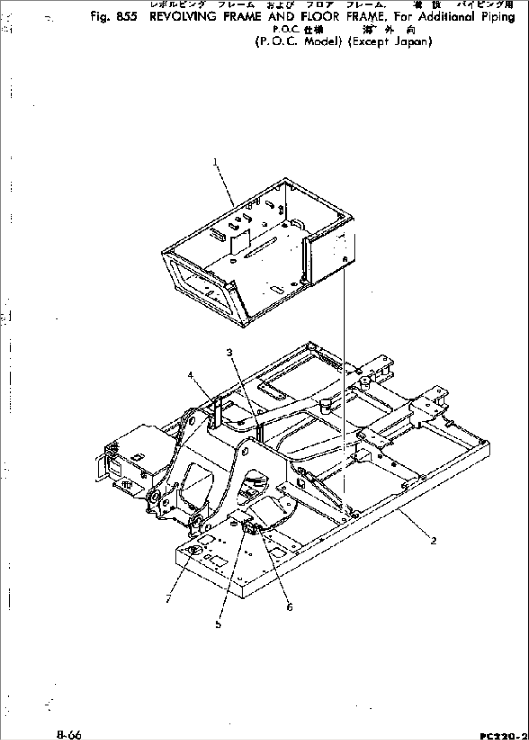 REVOL.FRAME AND FLOOR FRAME¤FOR ADD.PIPING(P.O.C.MODEL)(E.J.