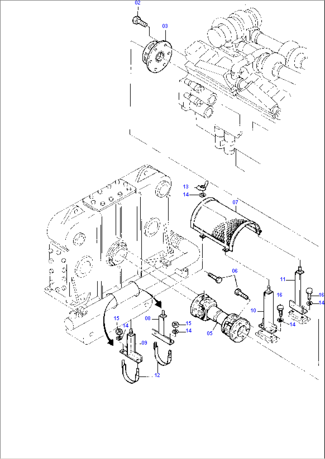 Installation - Coupling and Joint Shaft, CU-Engine