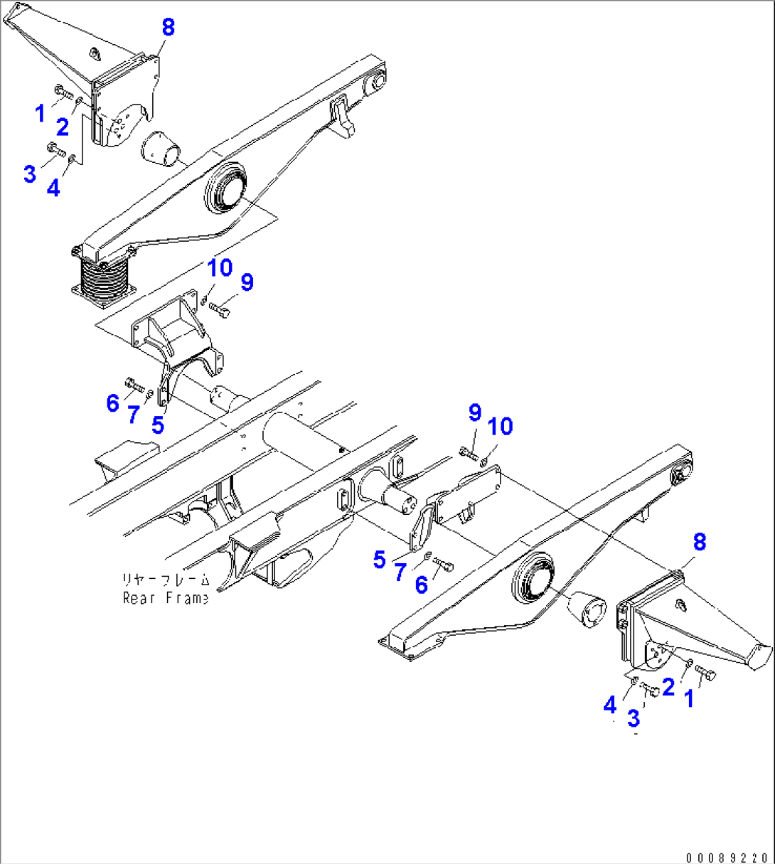 TAIL GATE (EQUALIZER BAR MOUNTING PARTS)(#2771-)
