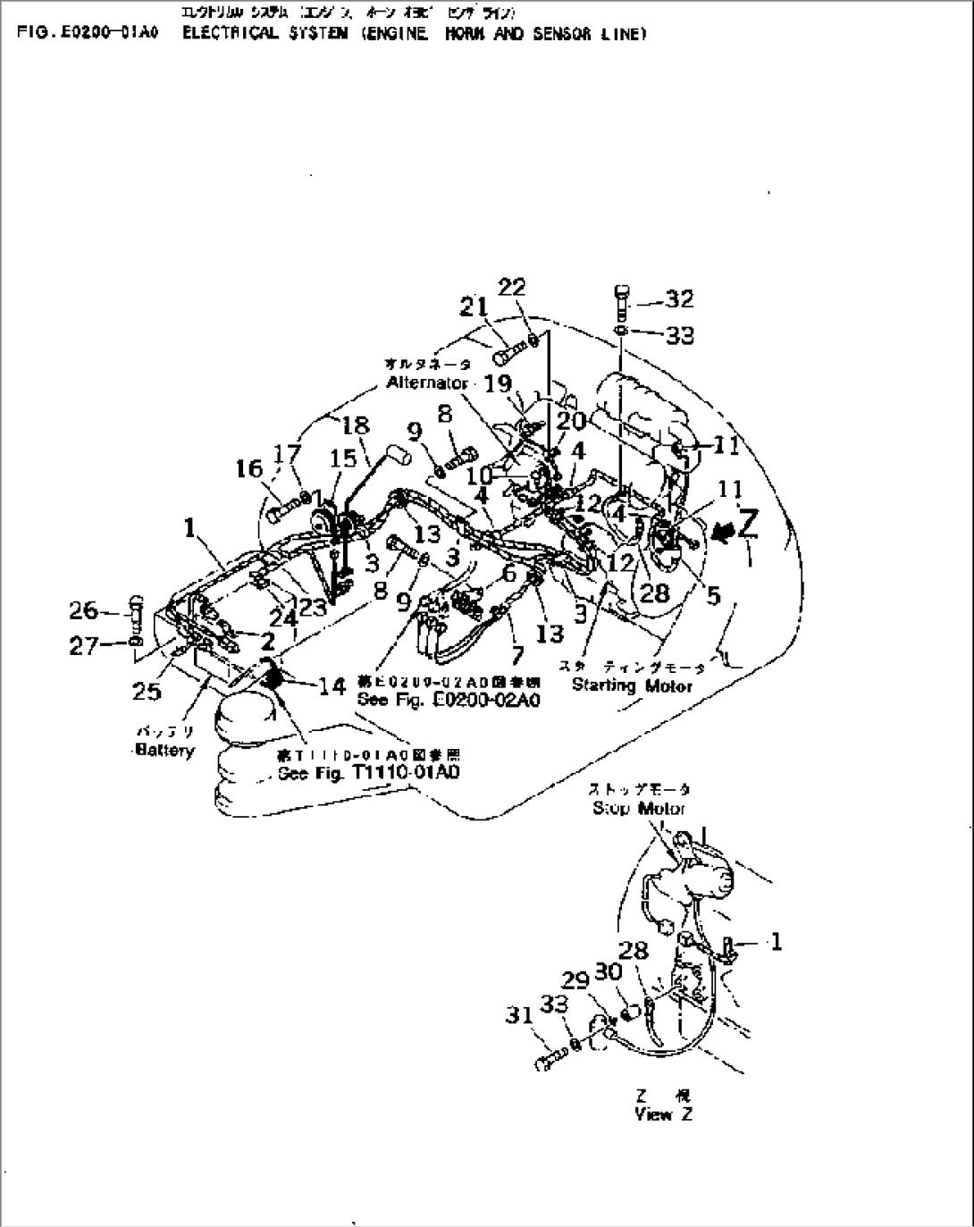 ELECTRICAL SYSTEM (ENGINE¤ HORN AND SENSOR LINE)