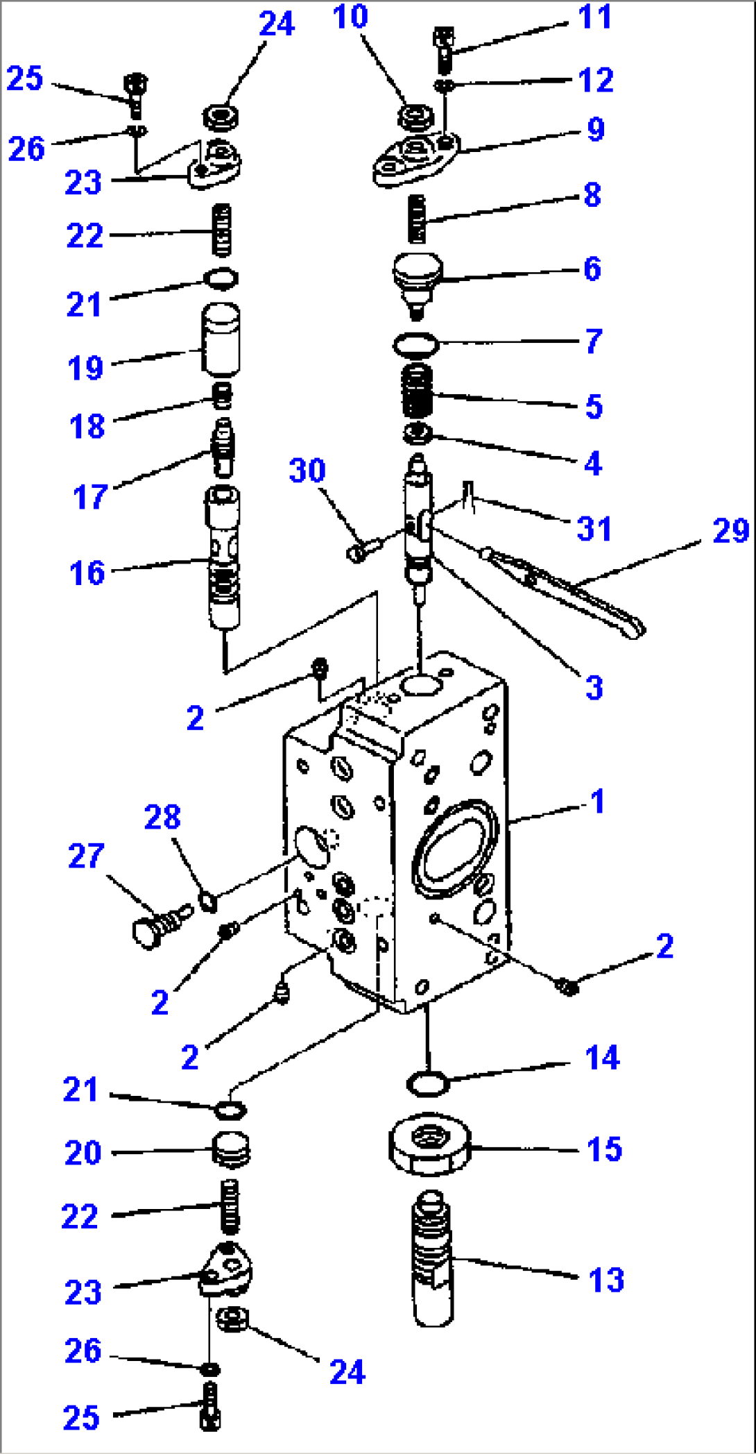 H1600-08A0 LOADER PUMP SERVO VALVE SUBASSEMBLY