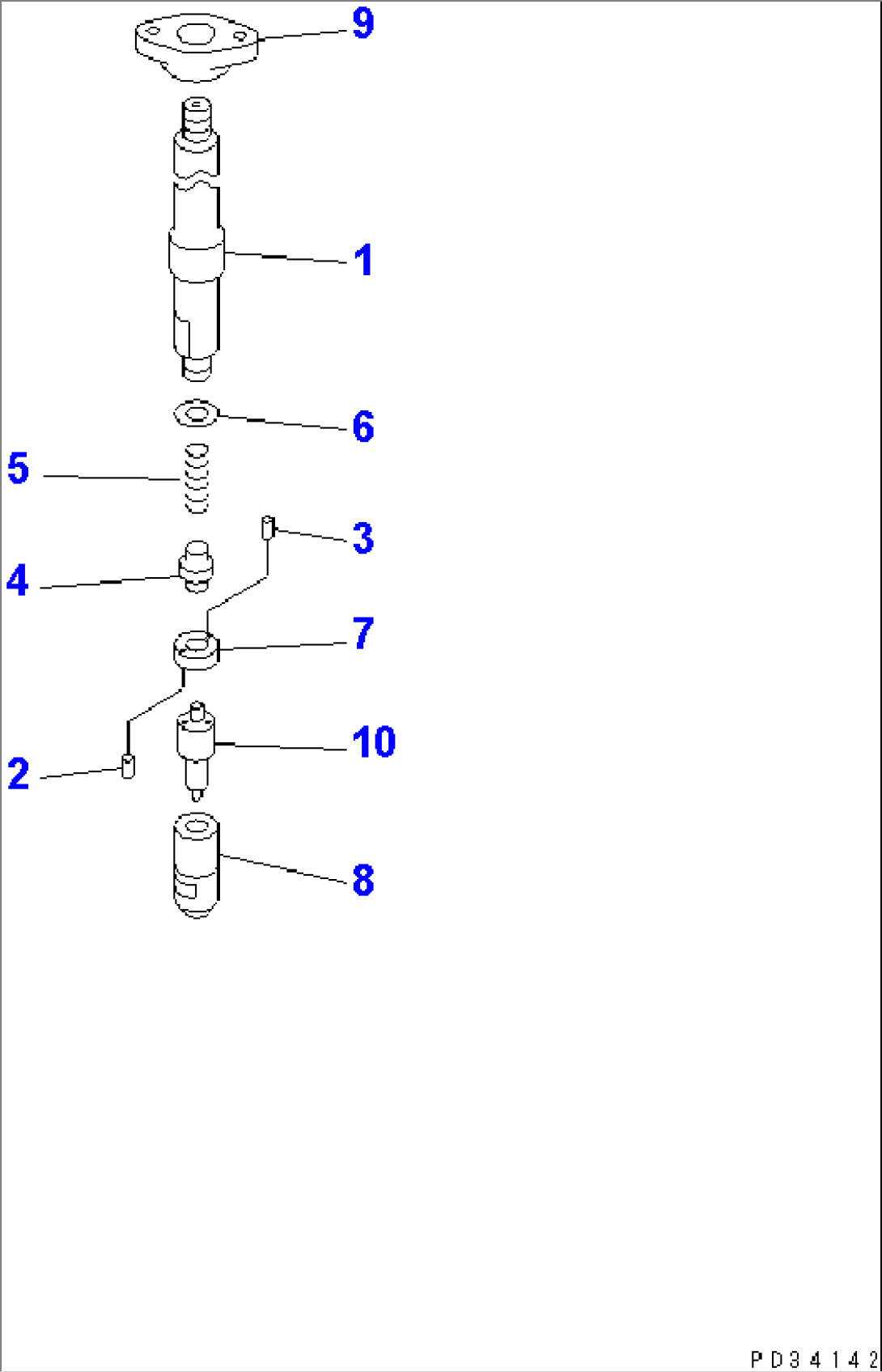 FUEL INJECTION NOZZLE (INNER PARTS)(#10024-)