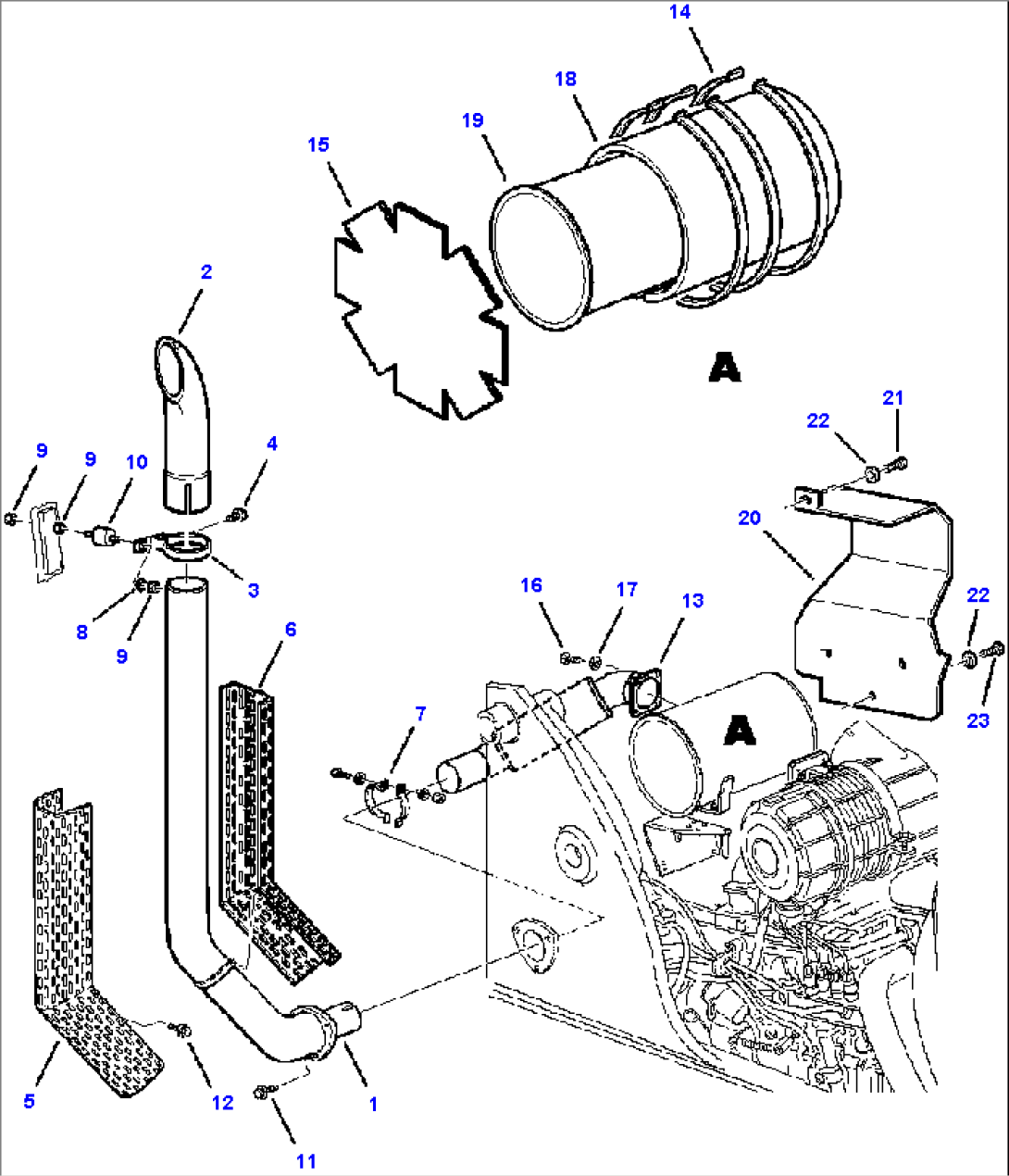 FIG. B1120-01A0 EXHAUST SYSTEM