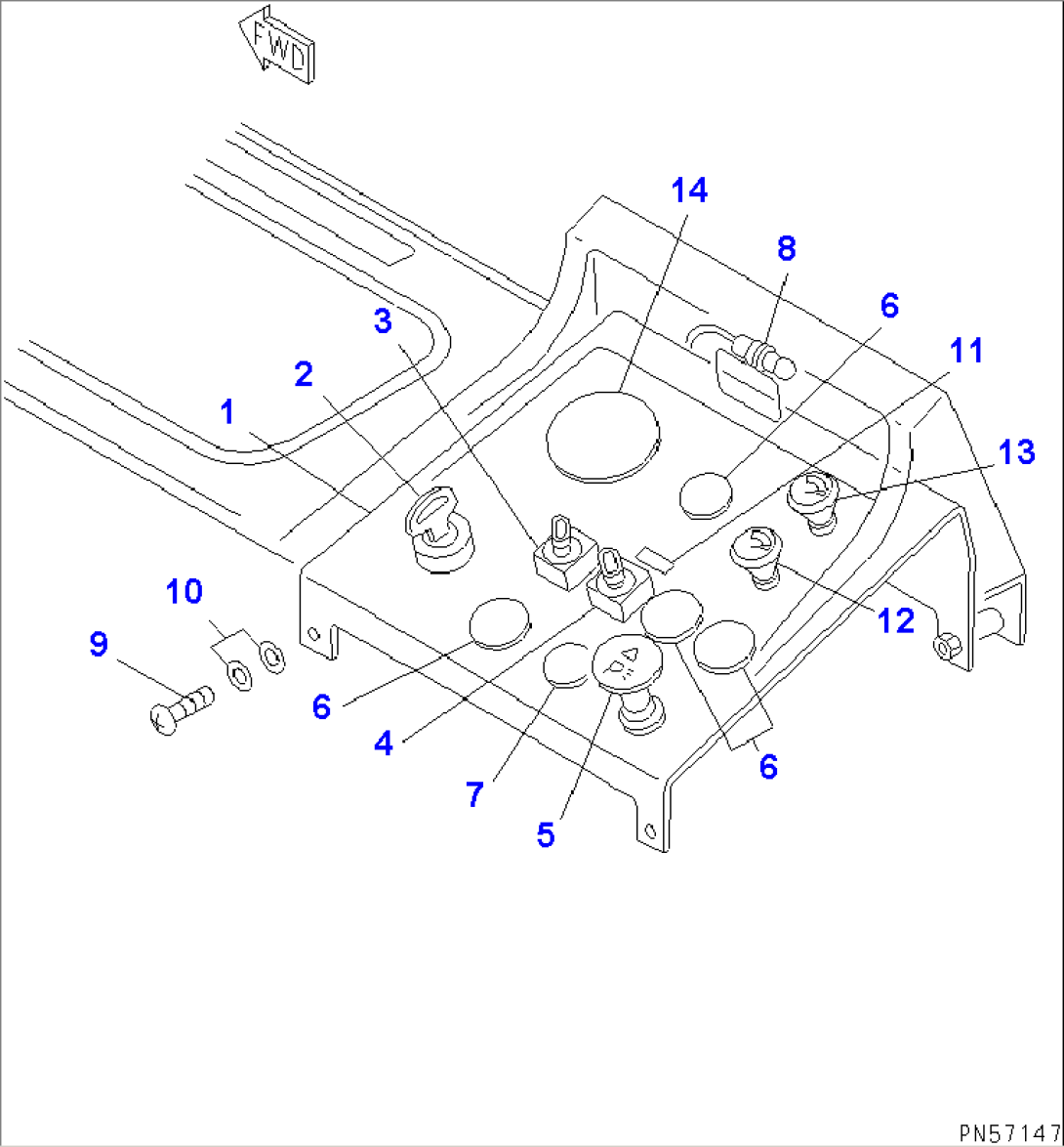 INSTRUMENT PANEL (WITH WIPER)(#3322-)