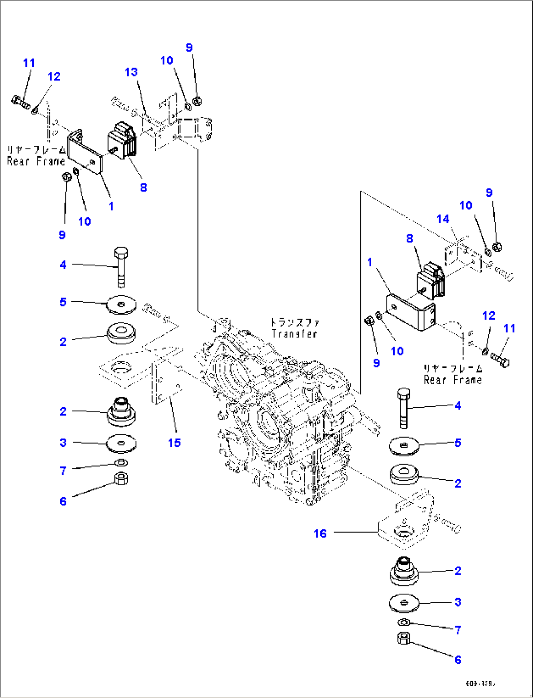 Transfer Case Mounting, (#75750-77661)