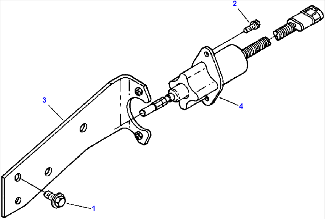 FUEL SHUTOFF SOLENOID OPEN BRACKET