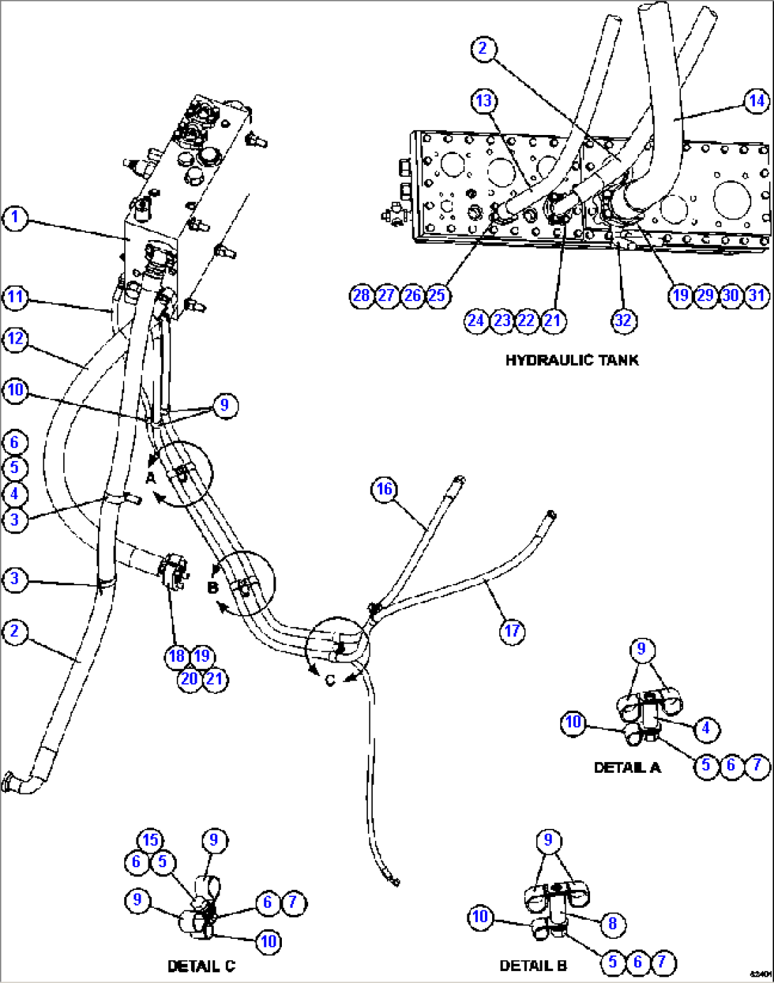 STEERING SYSTEM PIPING 2/2