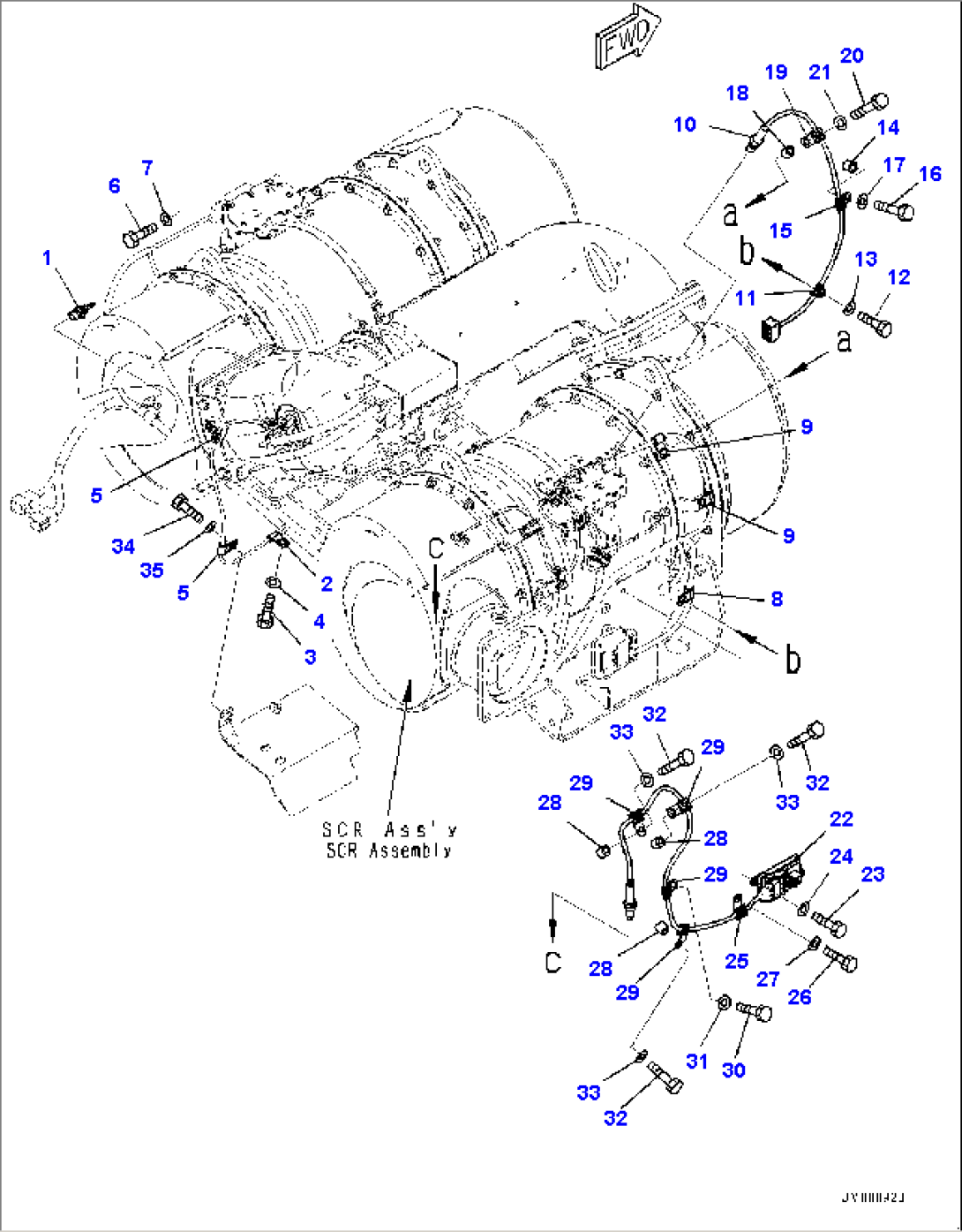 Exhaust, Sensor and Wiring Harness (#50001-)
