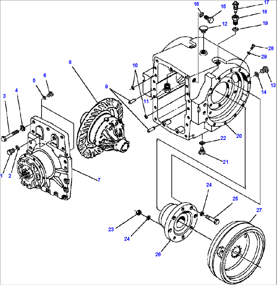 LOCK/UNLOCK DIFFERENTIAL CASE ASSEMBLY