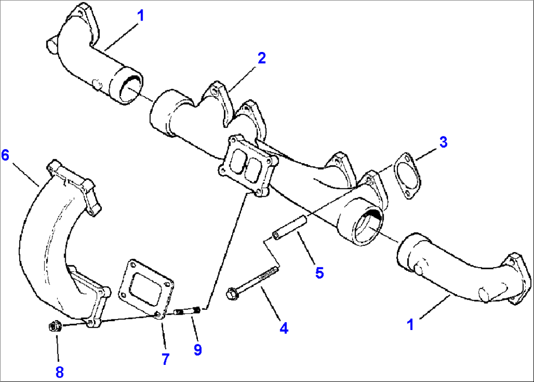 EXHAUST MANIFOLD ESN 34668922 AND UP