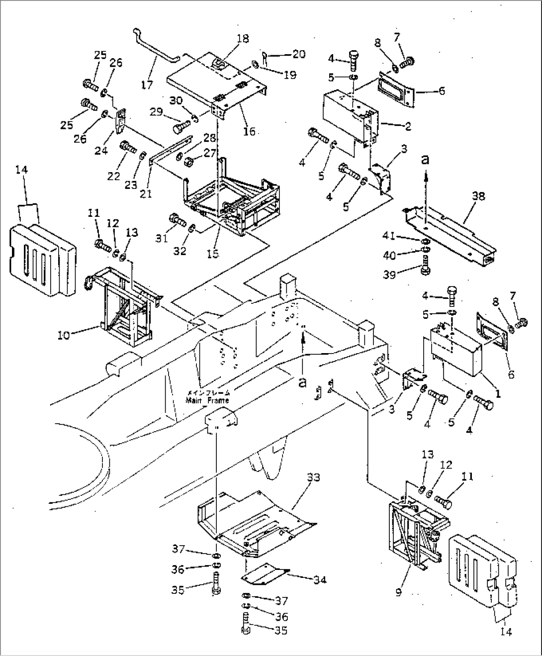 REAR PANEL AND BATTERY BOX (FOR H-TYPE OUTRIGGER)