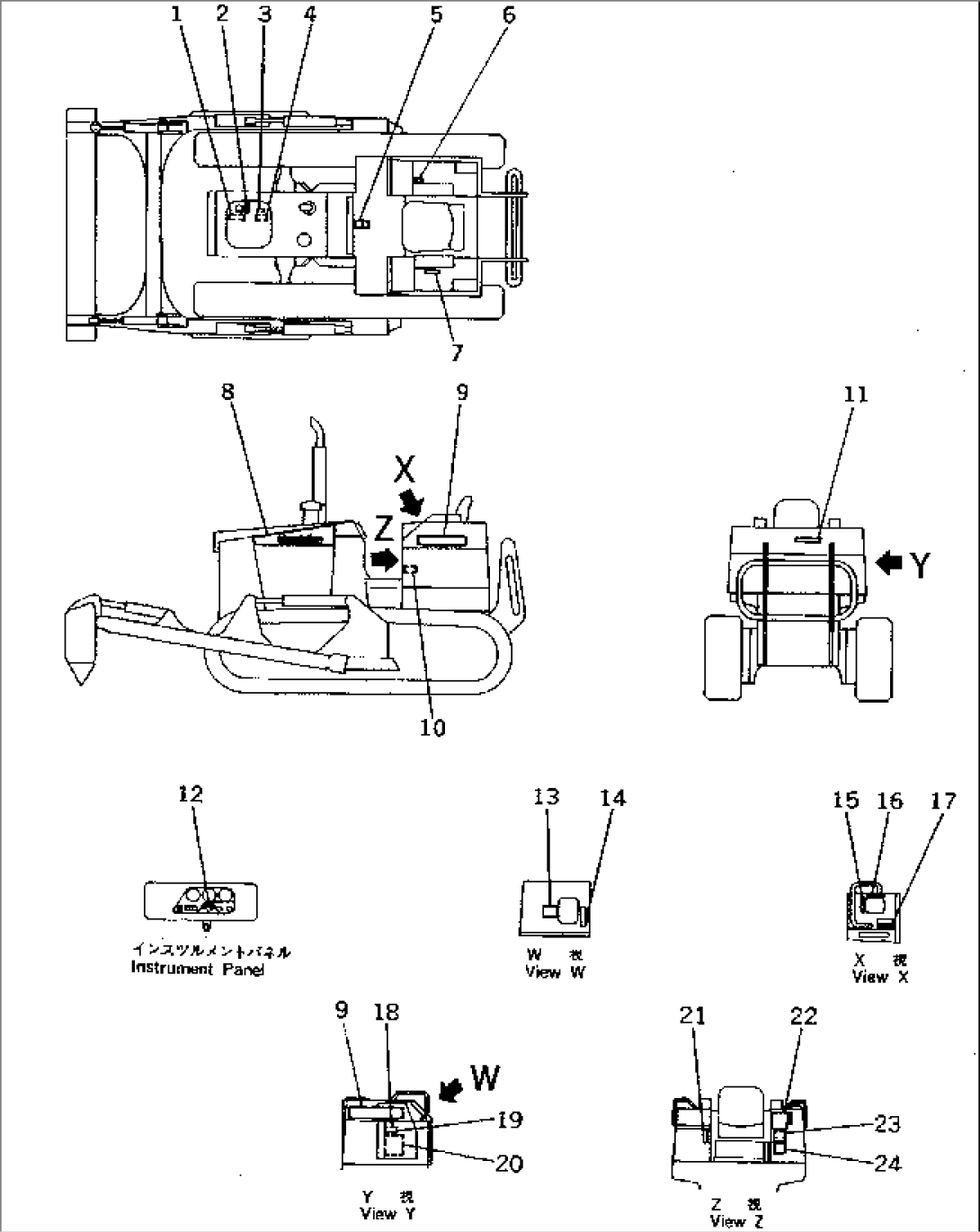 MARKS AND PLATES (CHINESE) (FOR TRIMMING DOZER)(#45001-47616)