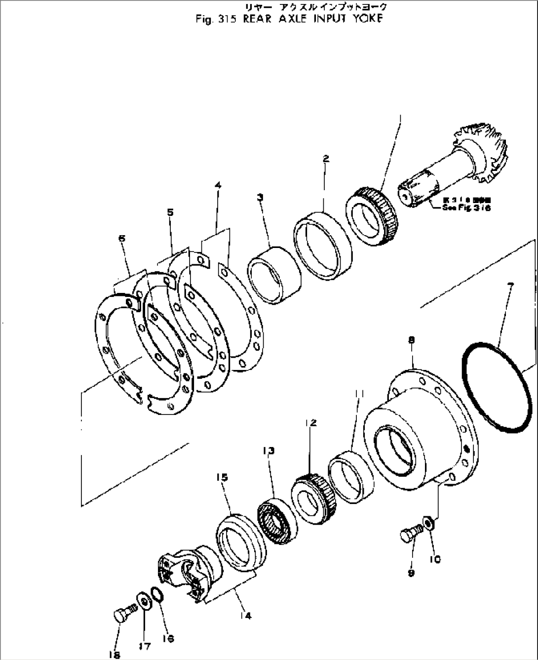 REAR AXLE INPUT YOKE