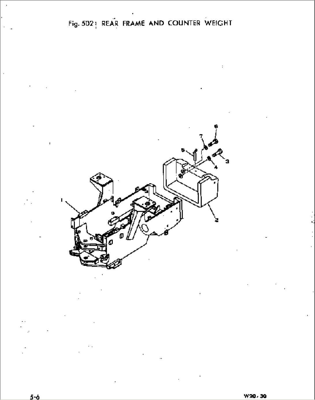 REAR FRAME AND COUNTER WEIGHT