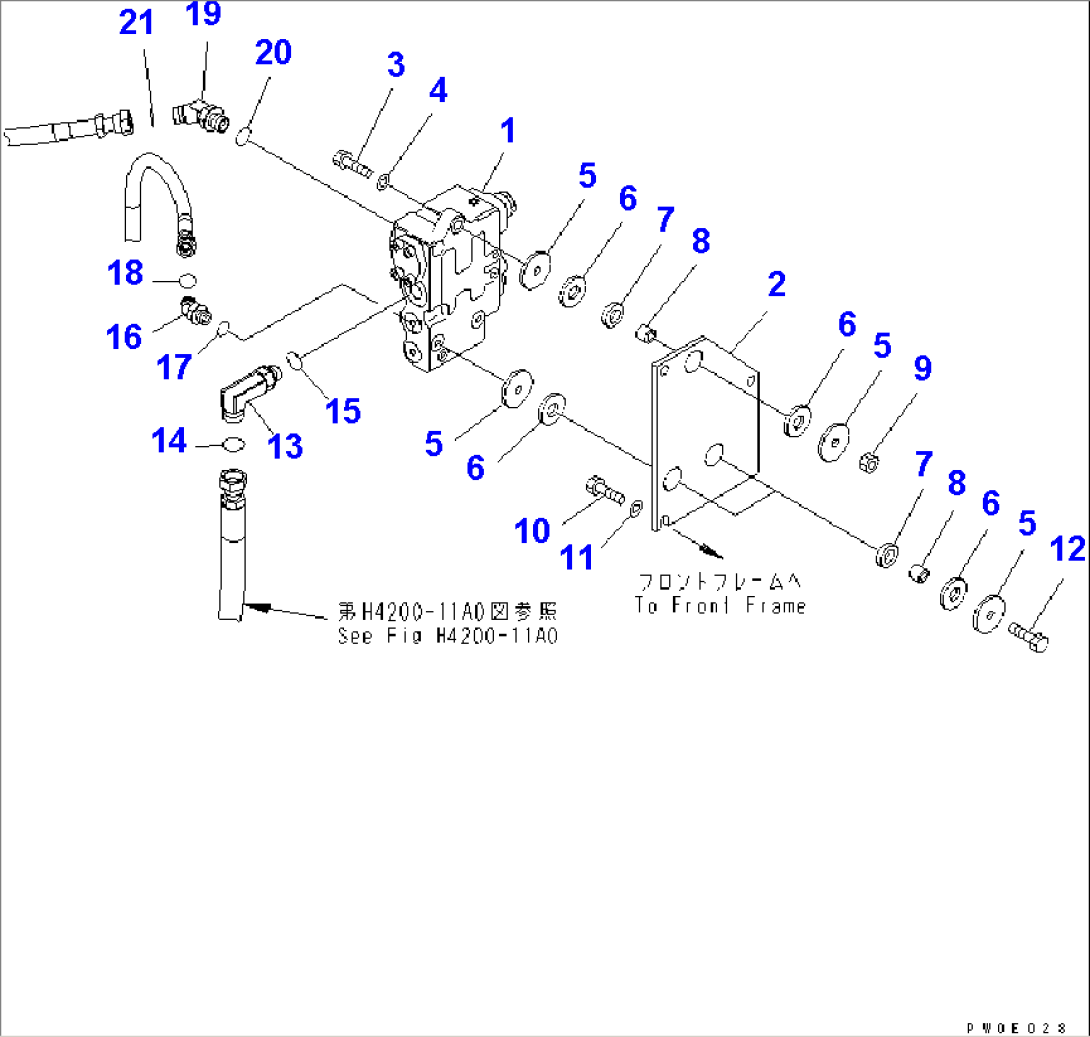 HYDRAULIC PIPING (E.C.S.S. VALVE AND MOUNTING)
