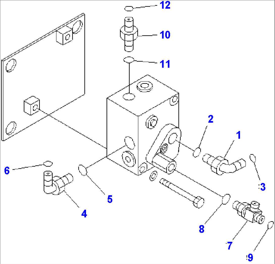 ACCUMULATOR CHARGE VALVE (CONNECTING PARTS)(#2001-)