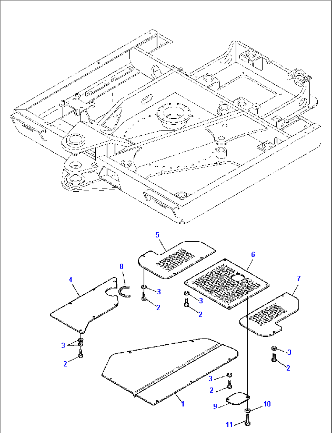 REVOLVING FRAME UNDER COVER