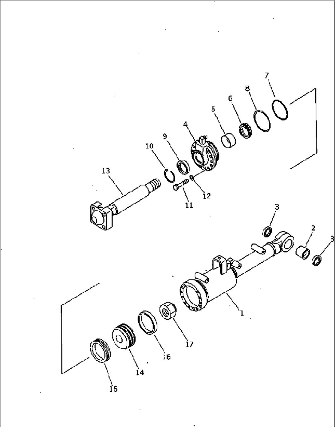 TILT OR PITCH CYLINDER(#3001-)