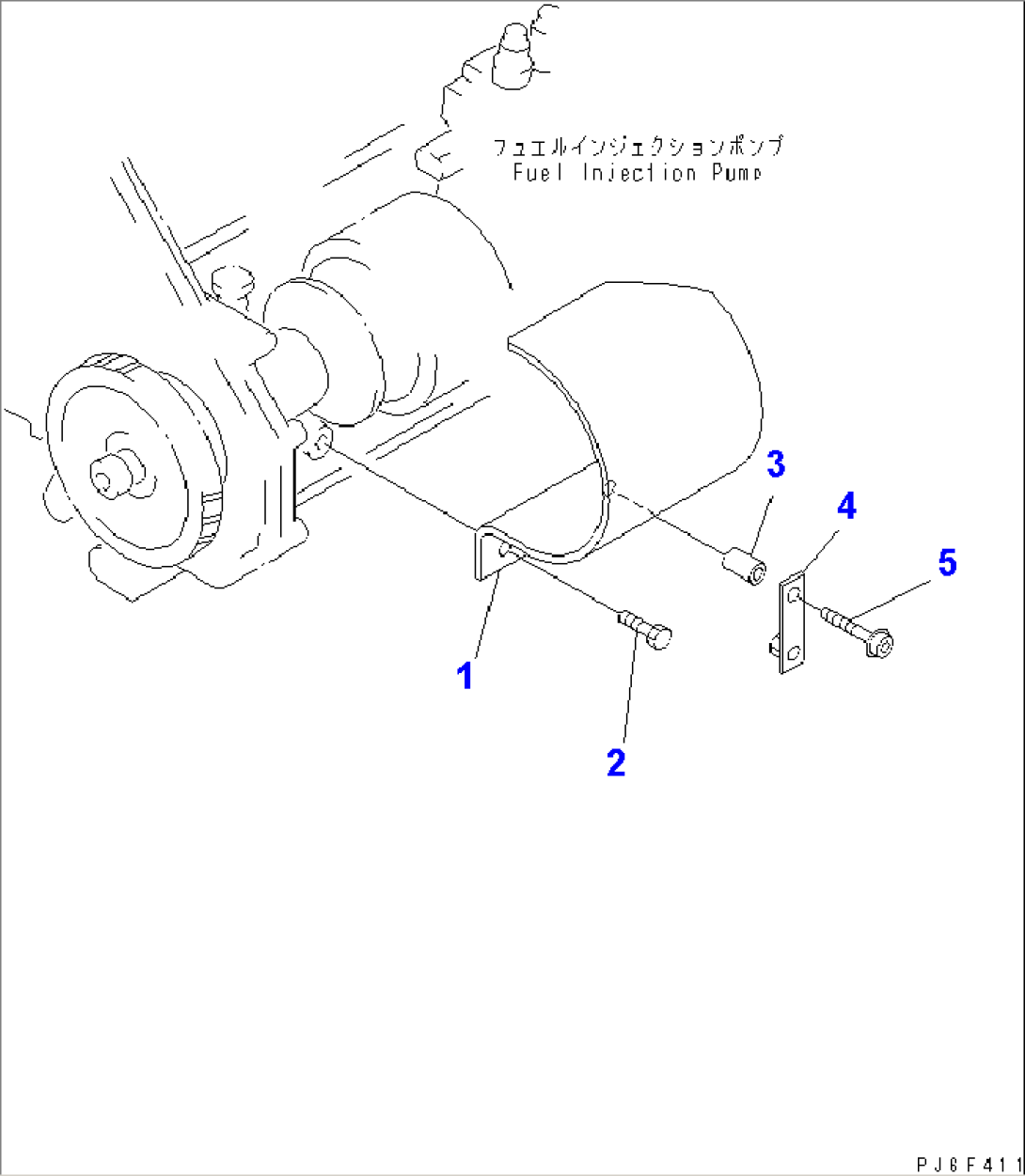 SAFETY GUARD (FOR INJECTION PUMP COUPLING)(#310781-)