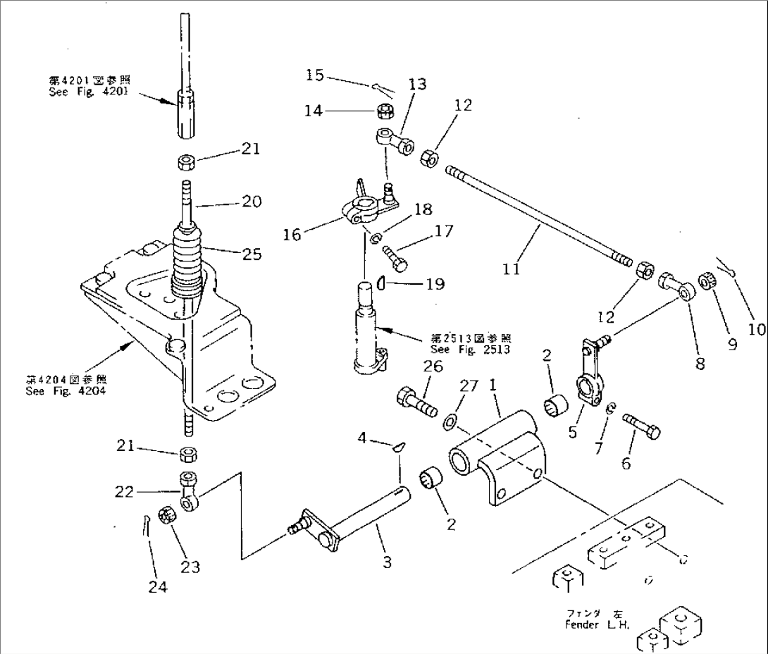 TRANSMISSION CONTROL LINKAGE (1/3)