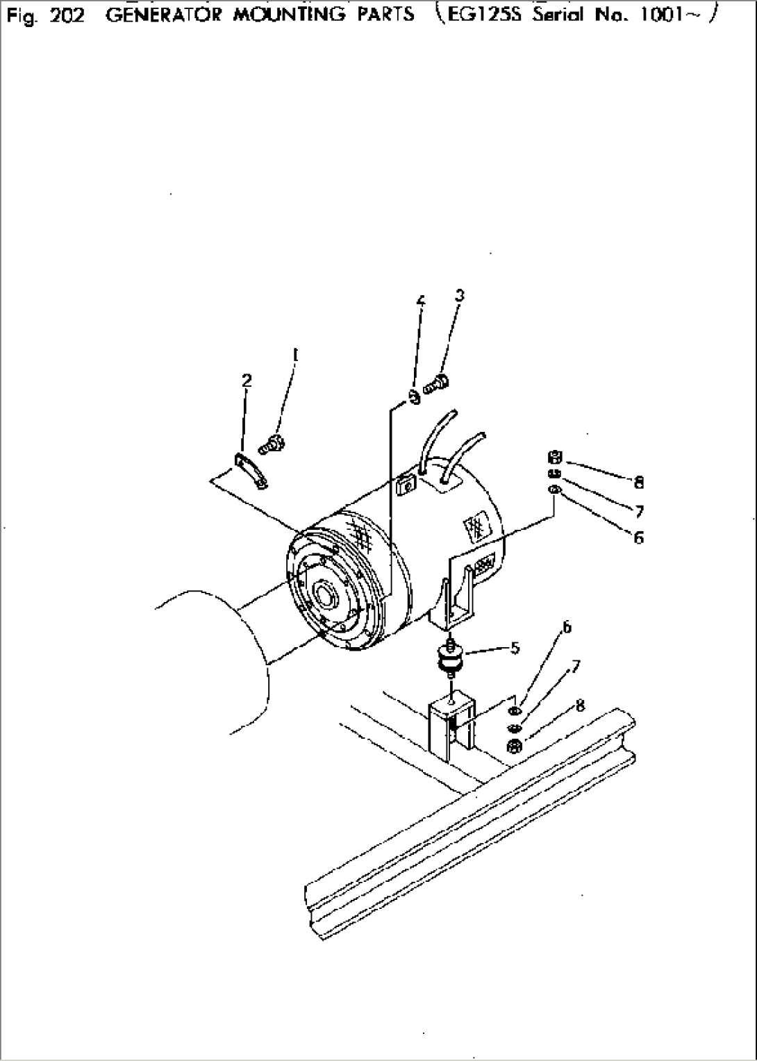 GENERATOR MOUNTING PARTS