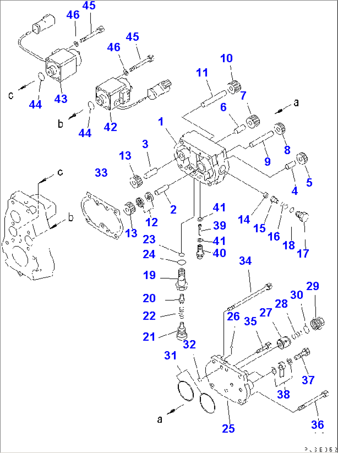 FUEL INJECTION PUMP (GOVERNOR) (R.H.) (2/2) (INNER PARTS)