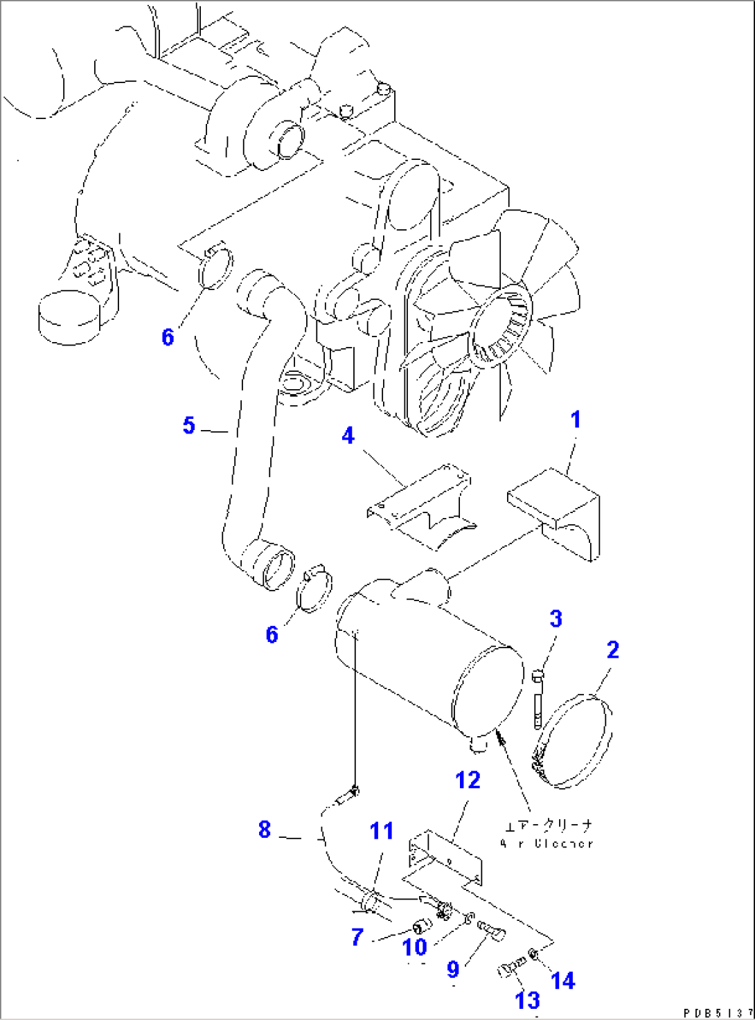 AIR CLEANER CONNECTION (FOR DOUBLE ELEMENT)(#10037-10201)