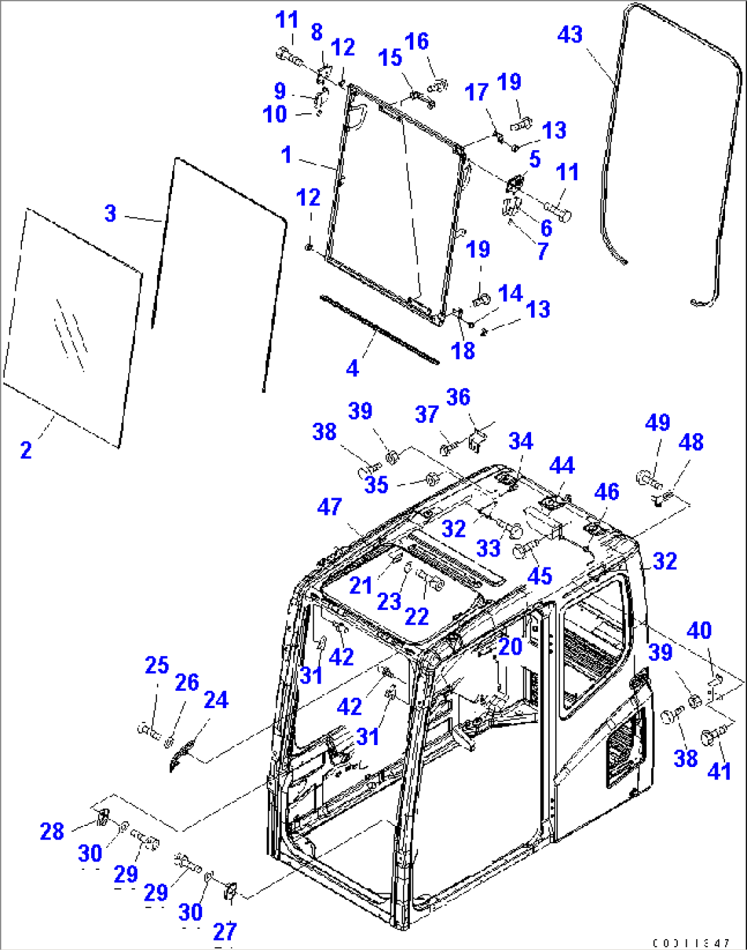 FLOOR FRAME (OPERATOR