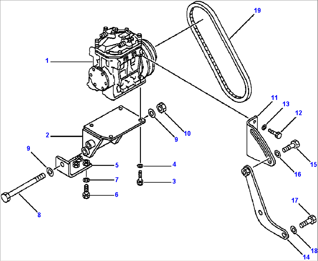 AIR CONDITIONER COMPRESSOR MOUNTING