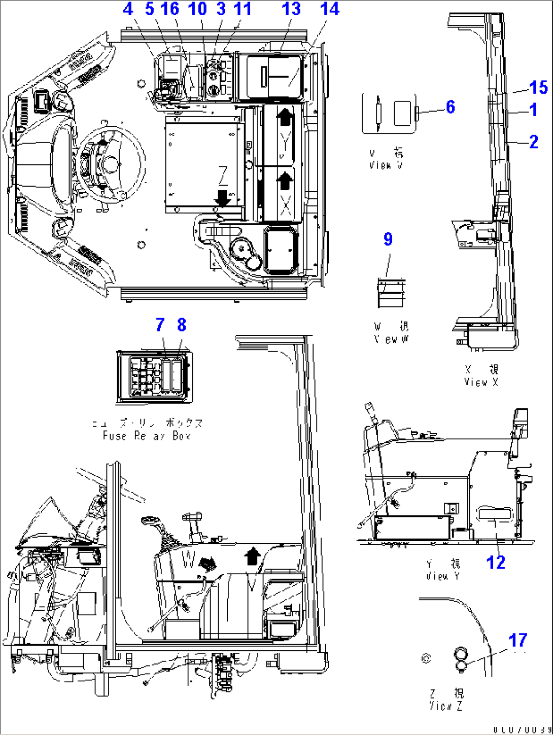 MARKS AND PLATES (FLOOR DECAL) (ENGLISH) (FOR U.S.A. AND PUERTO RICO)(#75001-)
