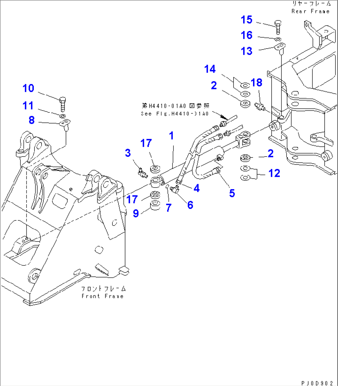 STEERING CYLINDER (WITH AUTO GREASE)