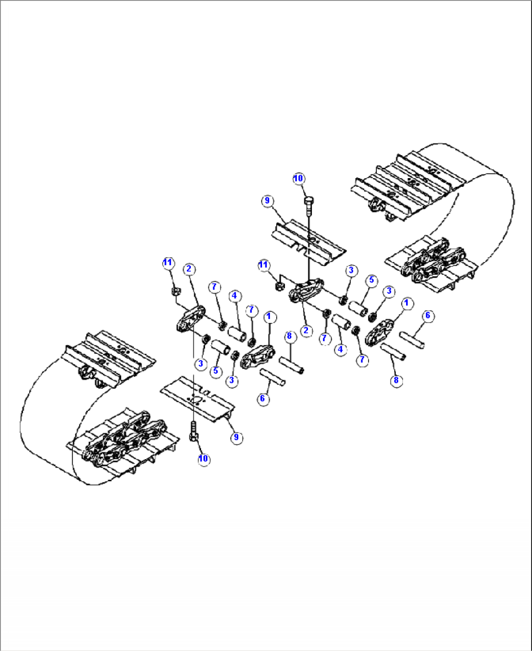 R0550-01A0 TRACK CHAIN ASSEMBLY