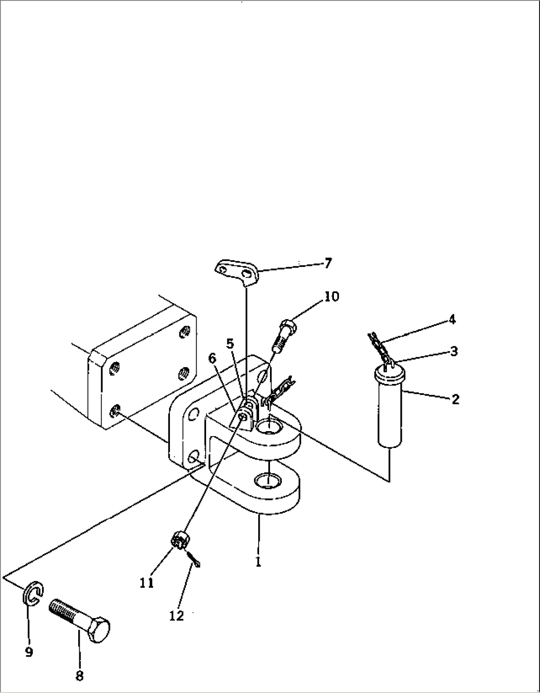 DRAWBAR (FOR TOWING WINCH)