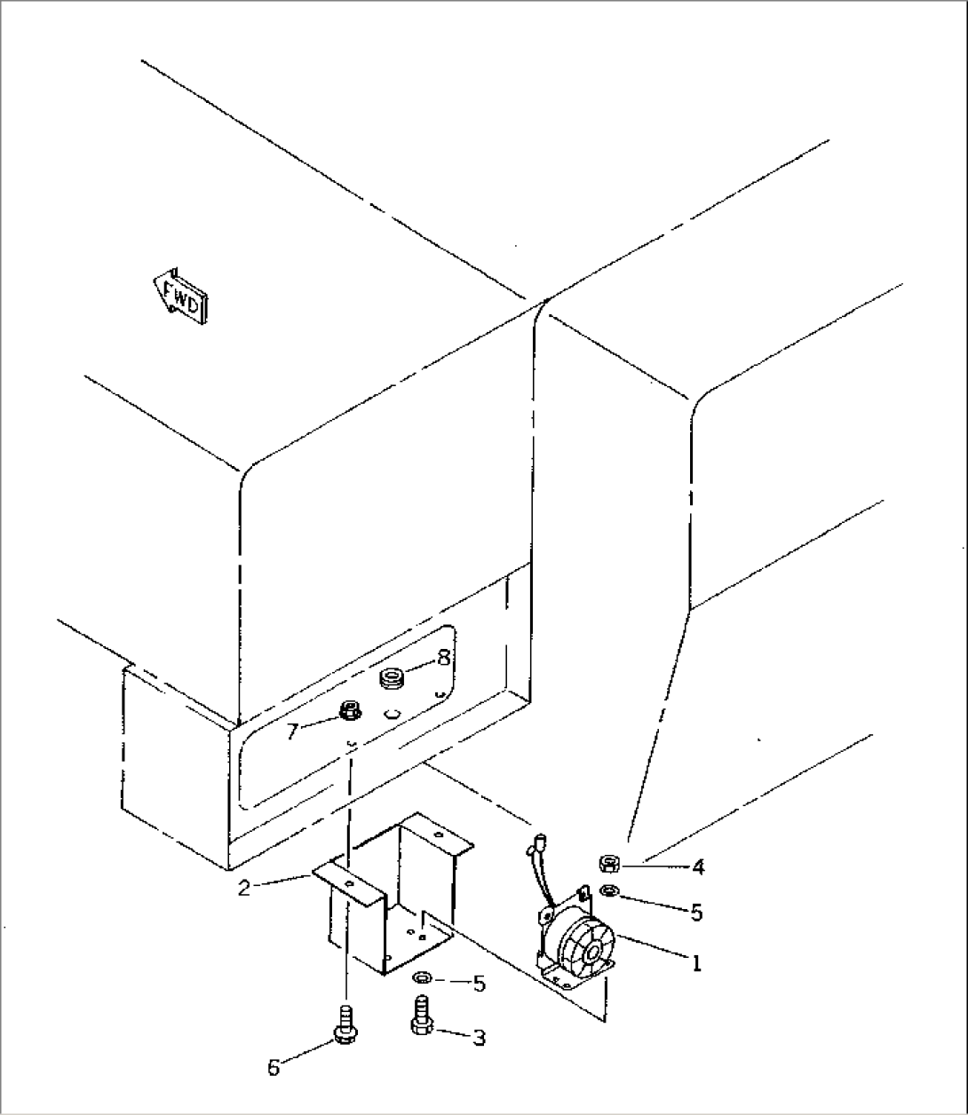 BACK-UP BUZZER(#12001-)