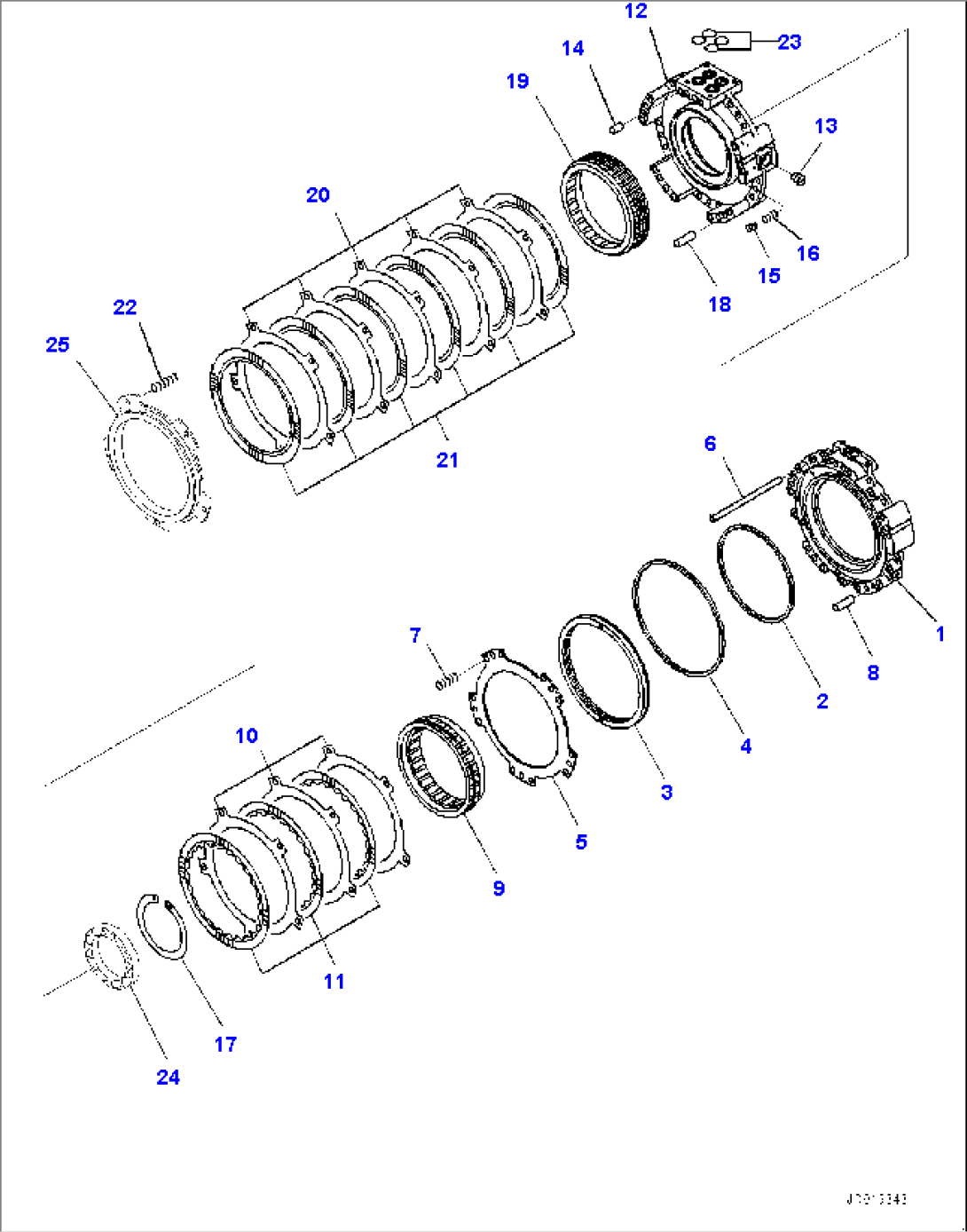 Power Train, 3rd and Forward Housing (#20003-)