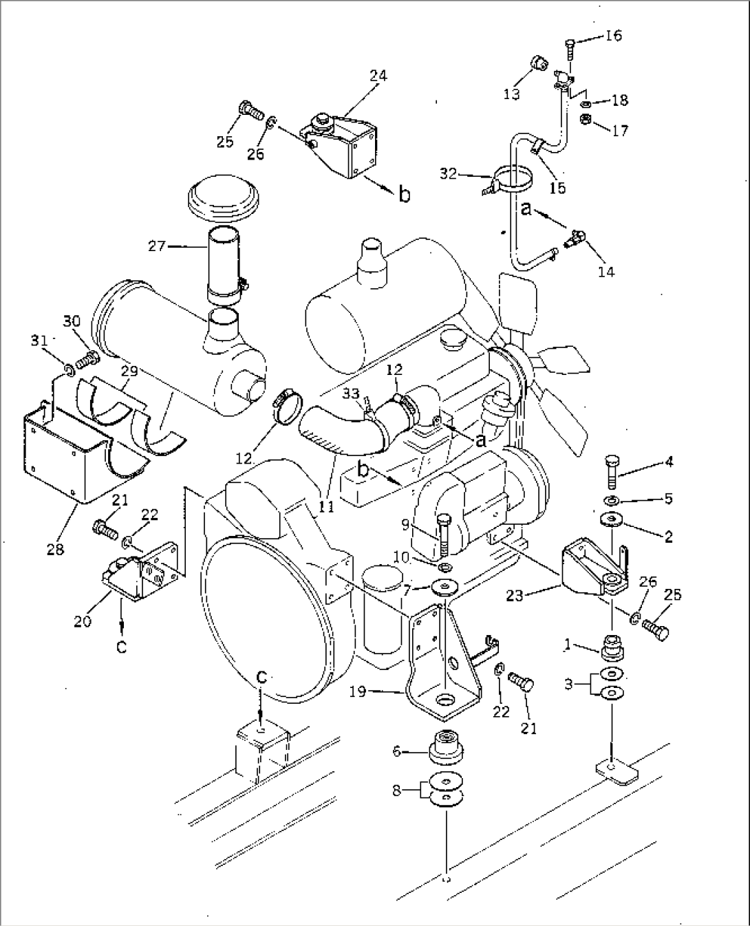 ENGINE MOUNTING PARTS