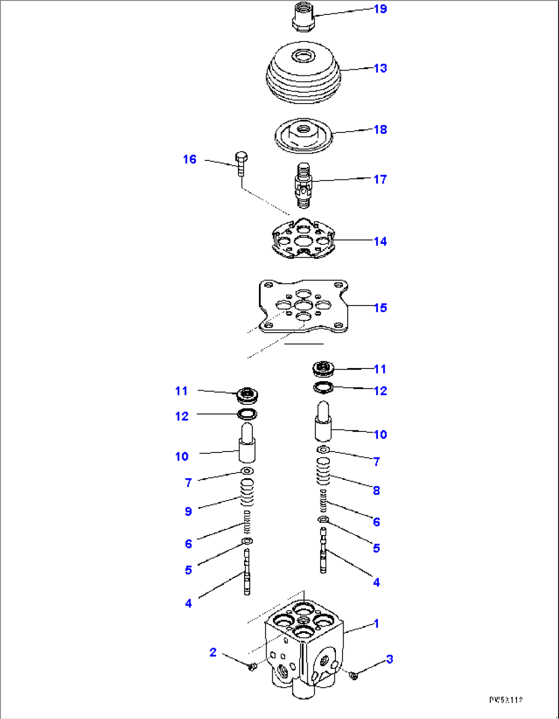 Cab, PPC Valve for Work Equipment, R.H. (#30001-30402)