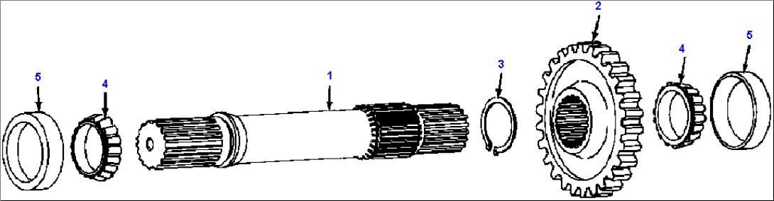 TRANSMISSION OUTPUT SHAFT