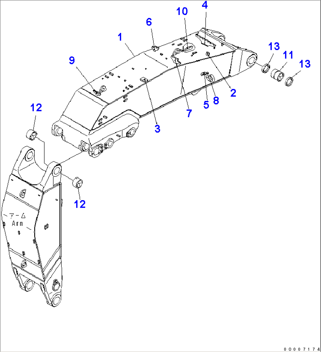 WORK EQUIPMENT (BOOM) (FOR LOADER)(#35001-)