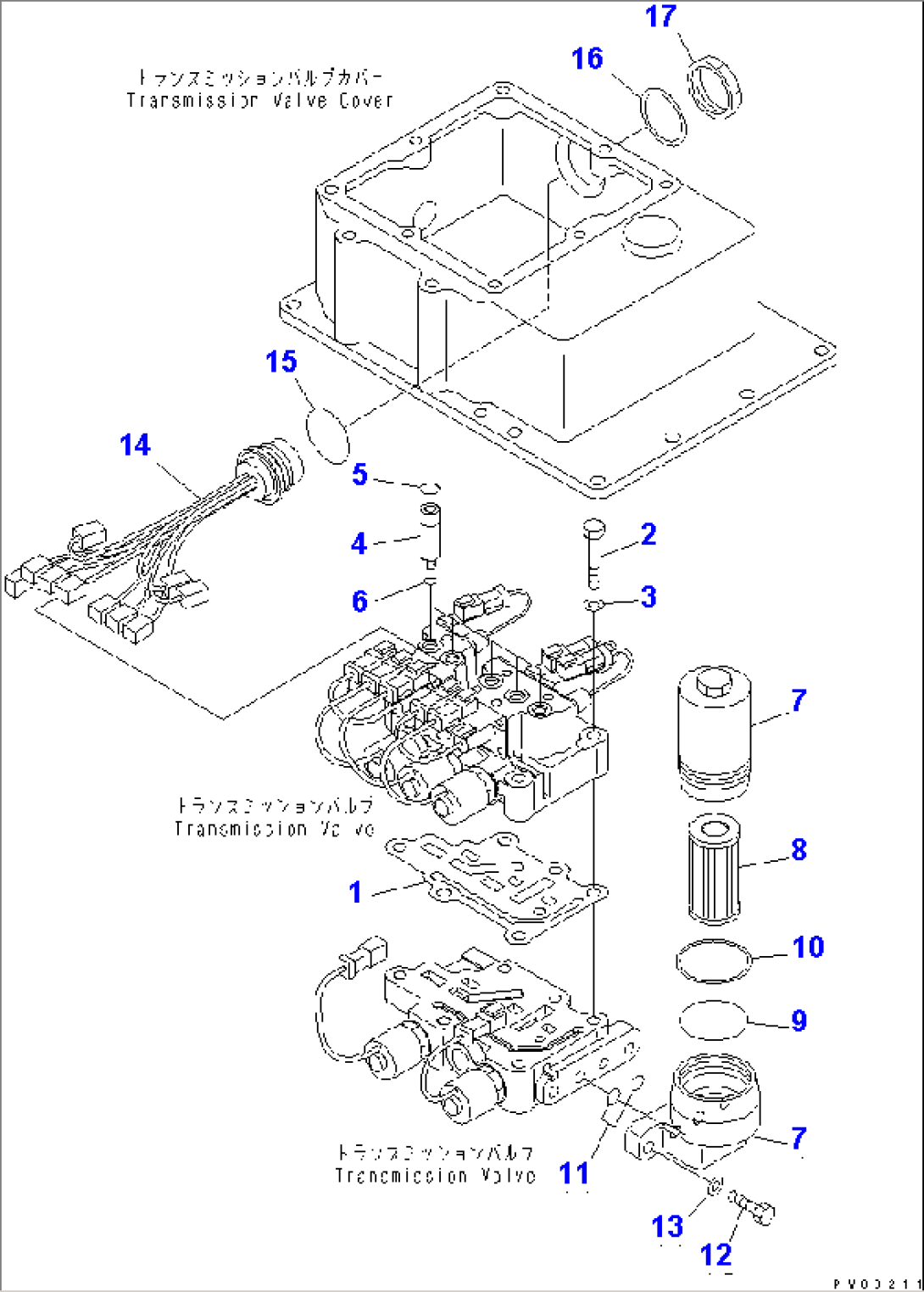 TRANSMISSION VALVE (1/4)¤ FILTER AND HARNESS