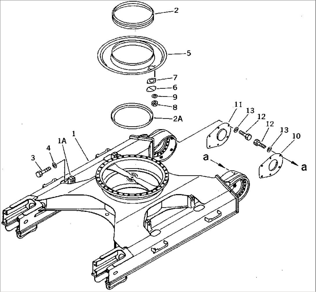 TRACK FRAME (WITH UNDER COVER)(#36614-)