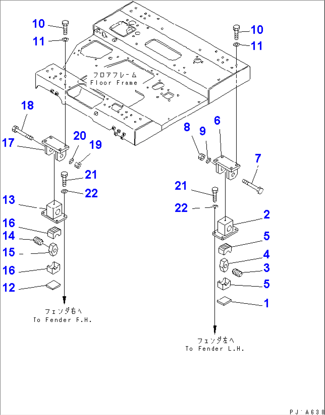 FLOOR FRAME MOUNT