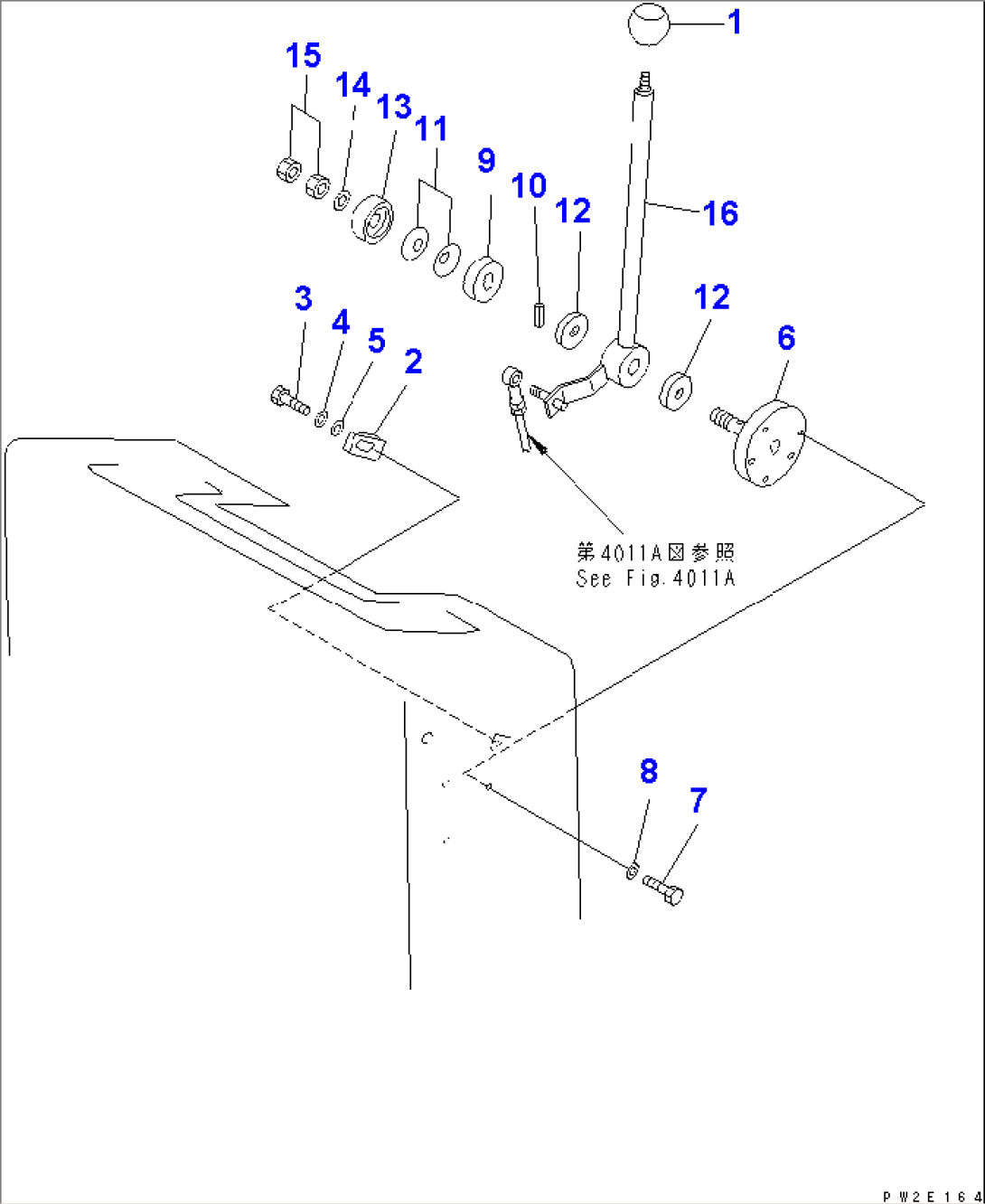 FUEL CONTROL LEVER(#11518-)