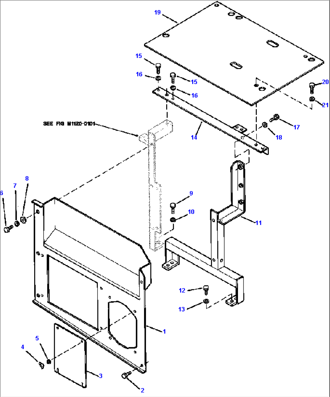 FIG NO. M1160-02A0 PARTITION - AIR CONDITIONER