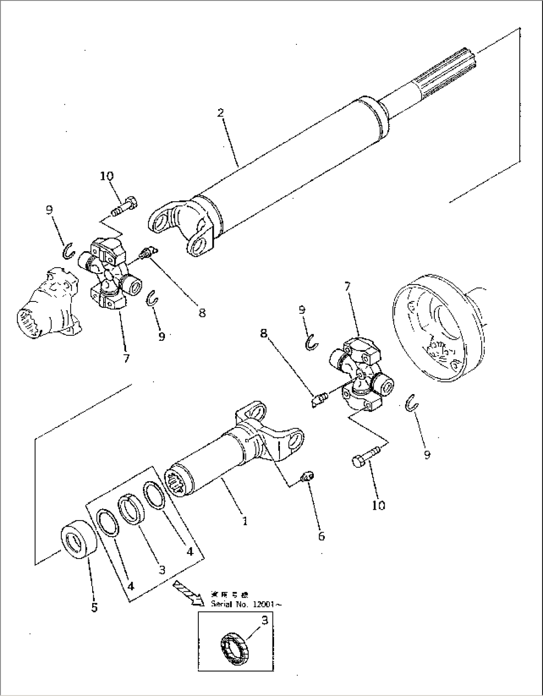 DRIVE SHAFT (CENTER)