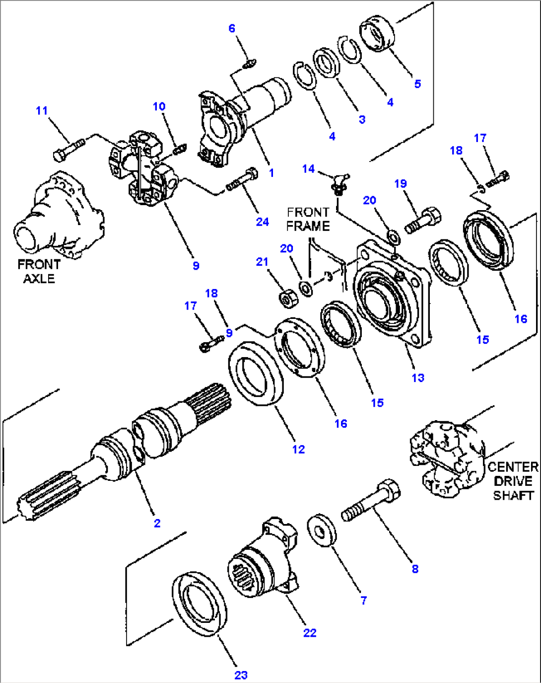 FIG NO. 3001A FRONT DRIVE SHAFT ROCKFORD
